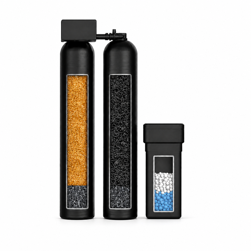 Whole-home dual-tank water softener and carbon filter system for Southern California city water — Honest Water Co